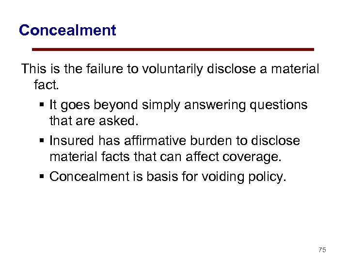 Presentation RK1 Principles of Insurance and Underwriting 1