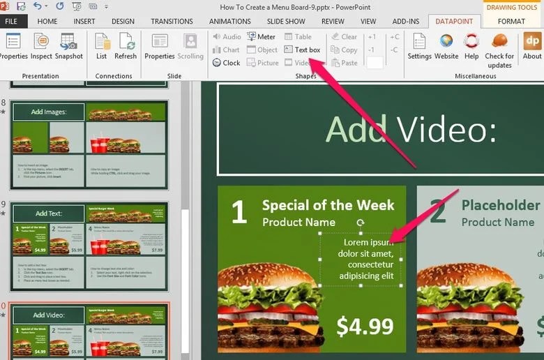 Powerpoint Menu Board Template PrintableDB.web.app