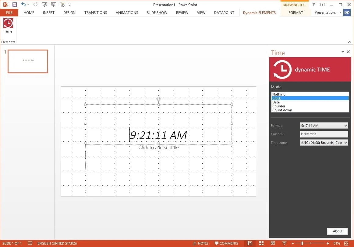 How To Display a Live Clock in PowerPoint?