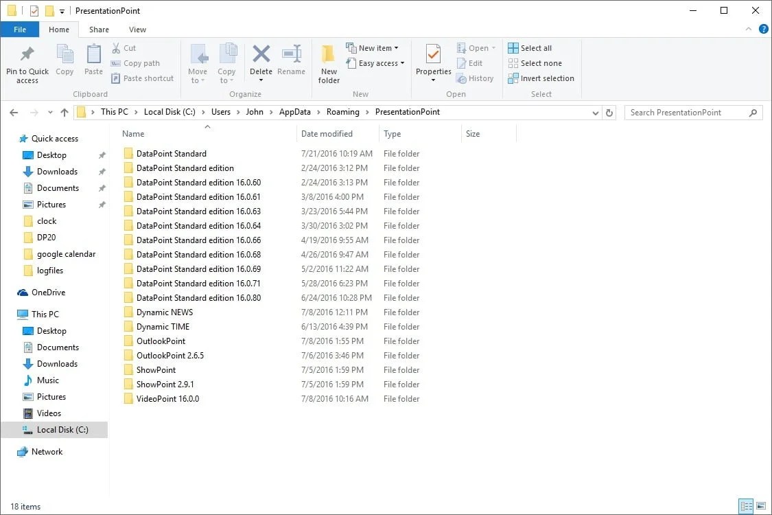 Log files • PresentationPoint