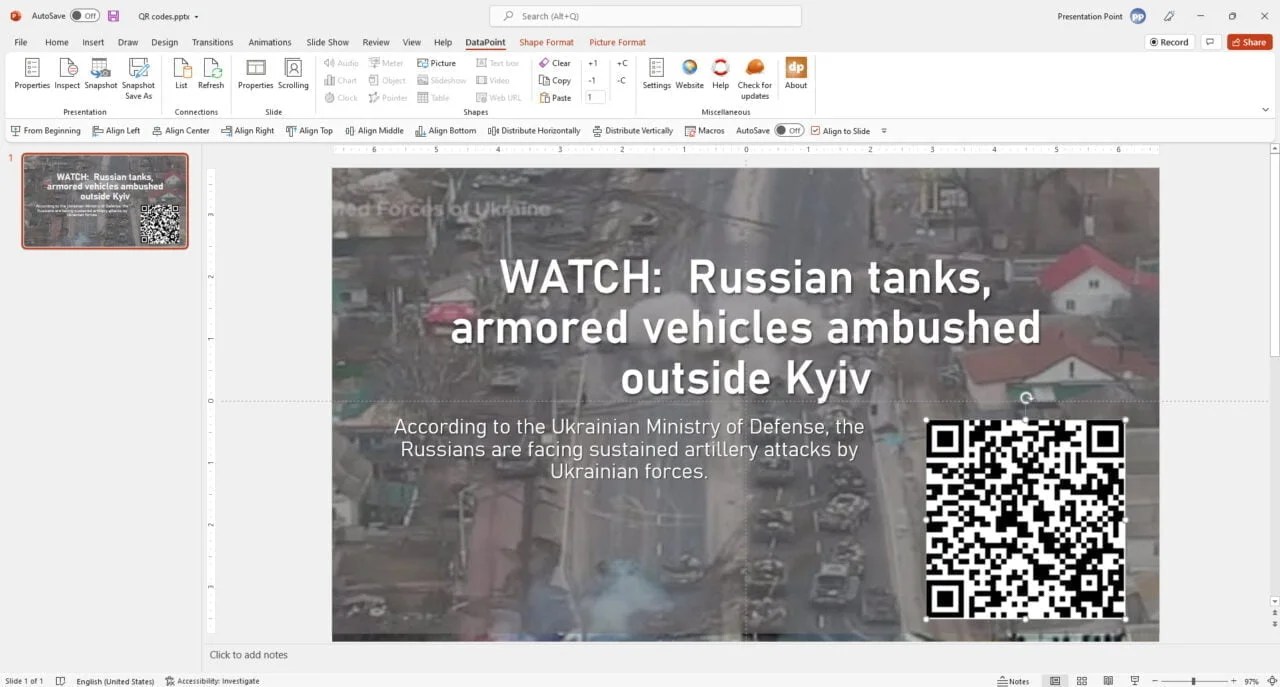 How to Show RealTime and Dynamic QR Codes for PowerPoint