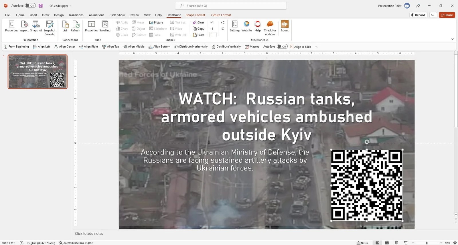 How to Show RealTime and Dynamic QR Codes for PowerPoint