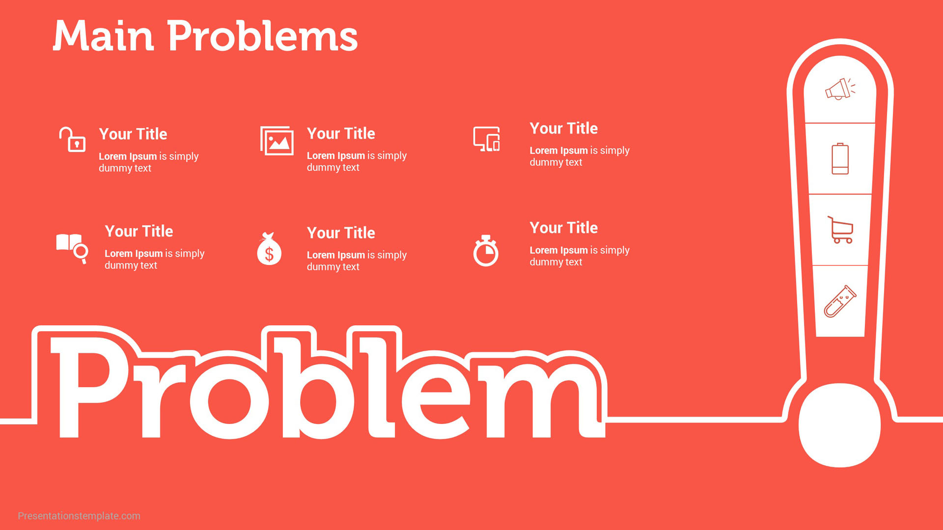 Pitch Deck Problem slides Presentations Template