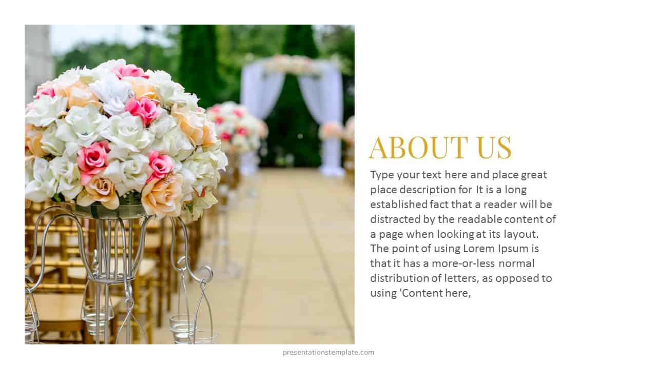 Wedding Planner Marketing Plan PowerPoint Template and google Slides