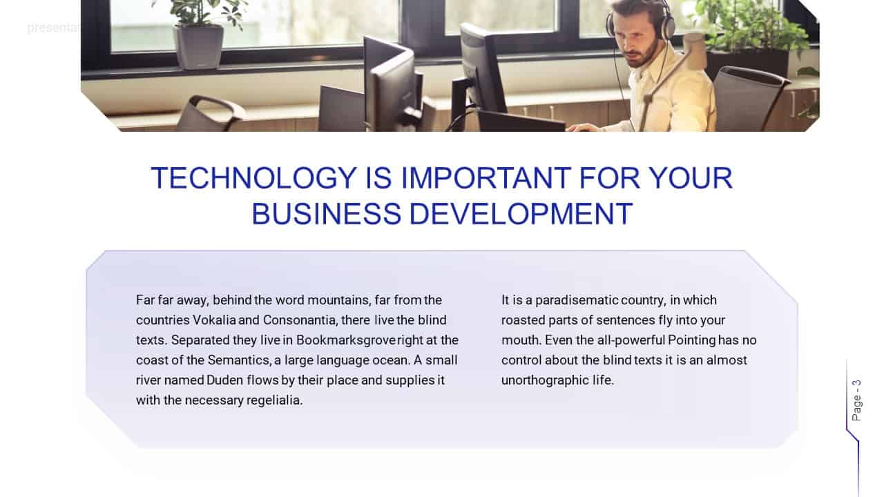 Virtual Reality Business Plan Template VR Presentation Free Download