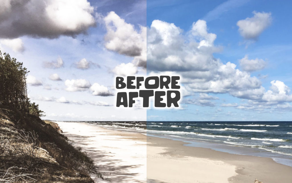 Before and after image slider Squarespace 7.1 Showit Blog
