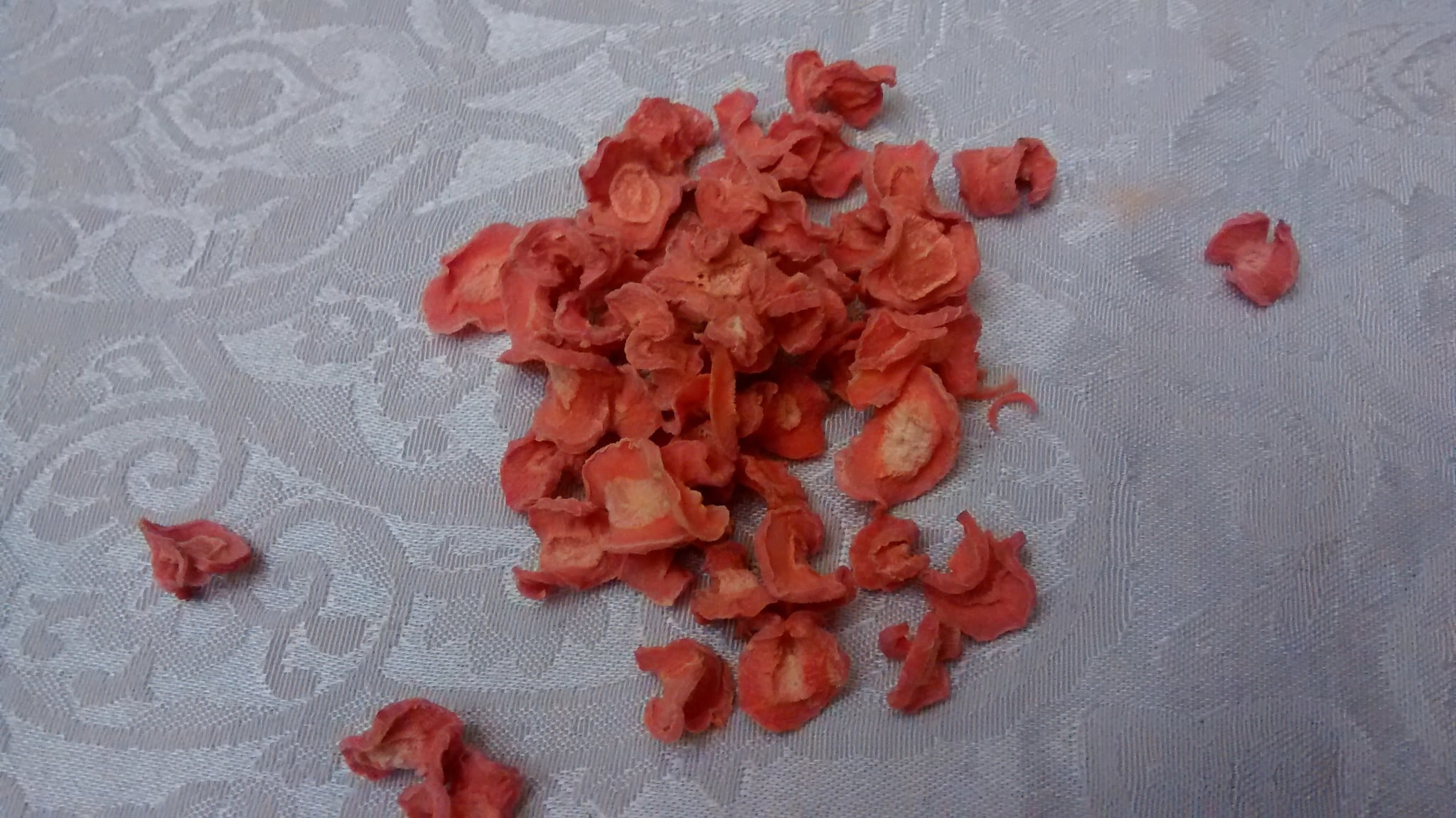 Store carrots easily by dehydrating them. They rehydrate