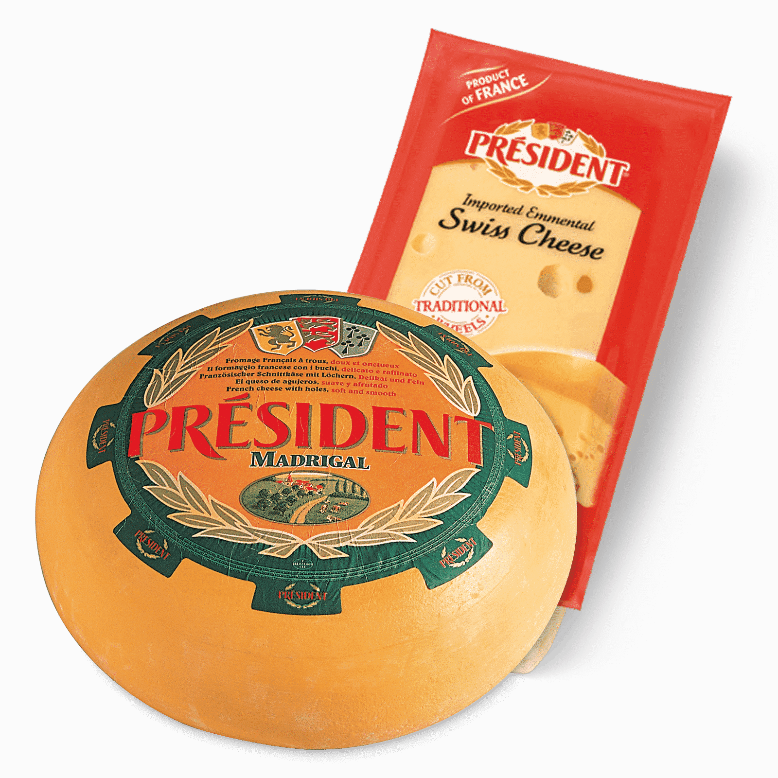 Madrigal & Emmental Cheese Président Cheese