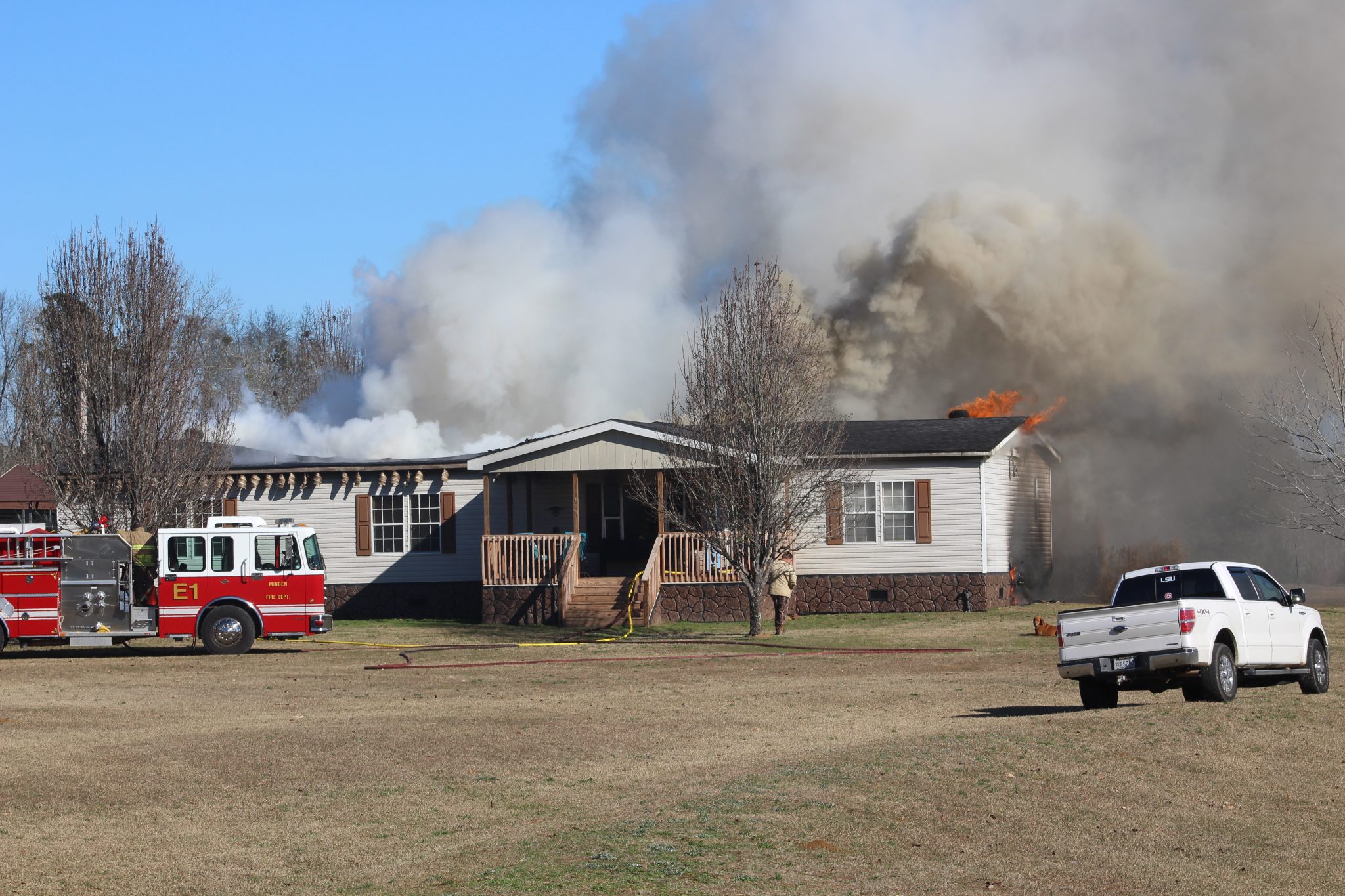 Fire destroys fireman's home Minden PressHerald
