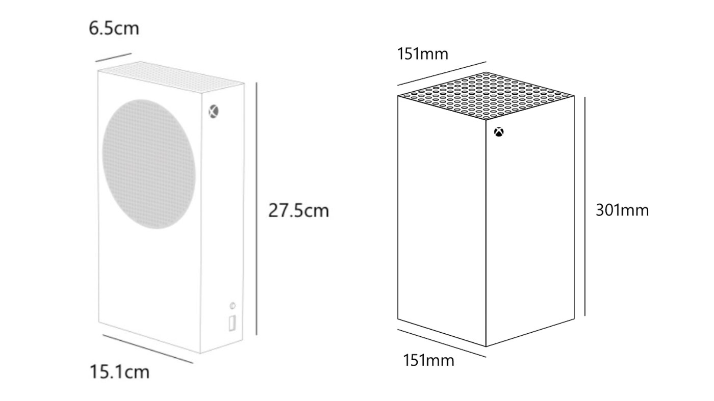 Xbox Series S Dimensions