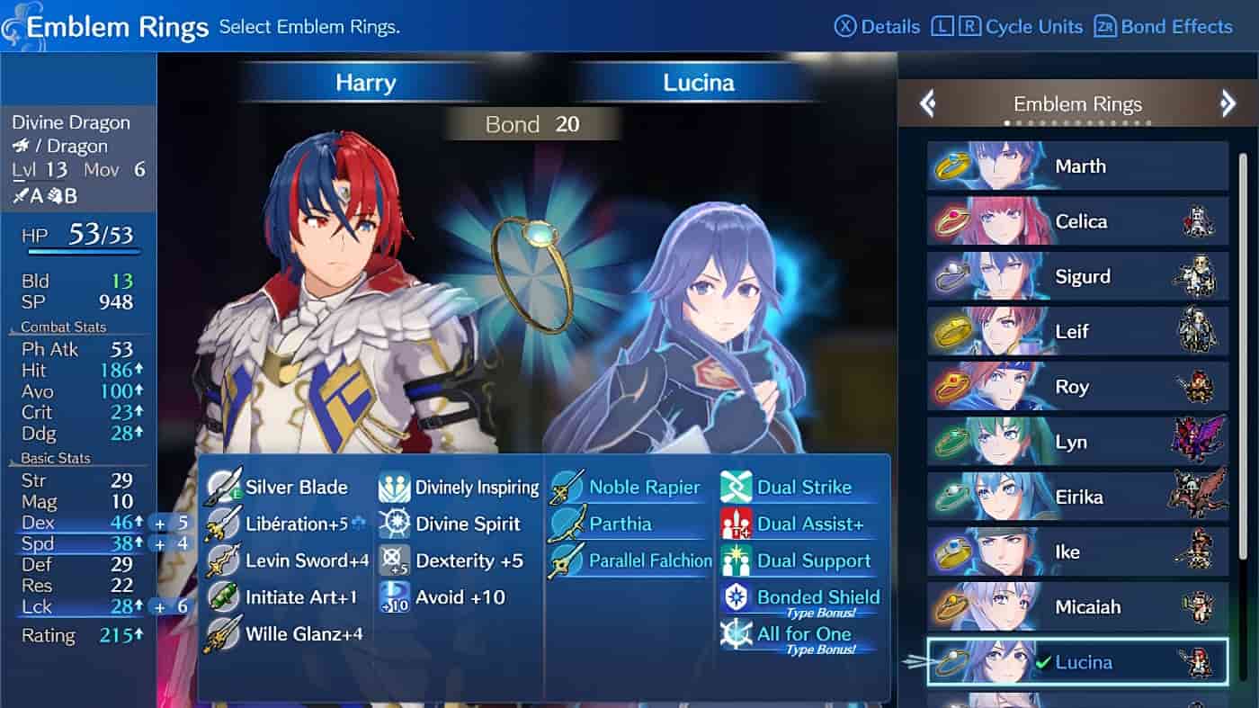 The best Emblem Ring pairings in Fire Emblem Engage