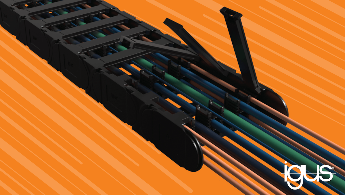 Prepopulated carriers filled with cables saves assembly time igus