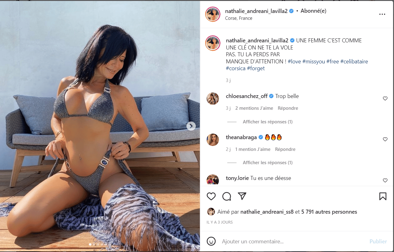 Nathalie Andreani et son compagnon