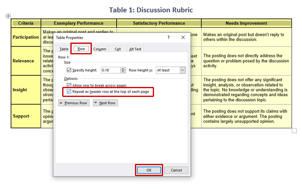 How to Create Accessible Tables in Word Best Practices in Accessible
