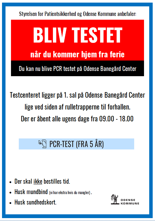 Nyt testcenter åbner på Odense Banegård Center