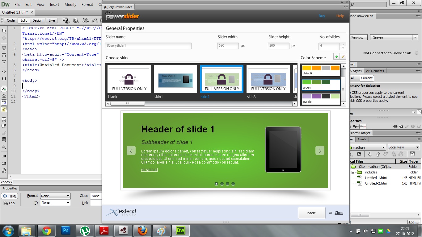Шаблоны Adobe Dreamweaver felicitacrimea