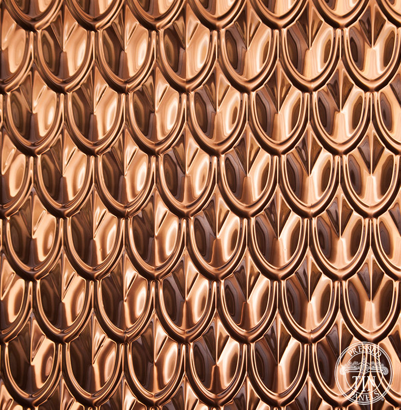 Copper Fish Scale Wall & Ceiling Panels