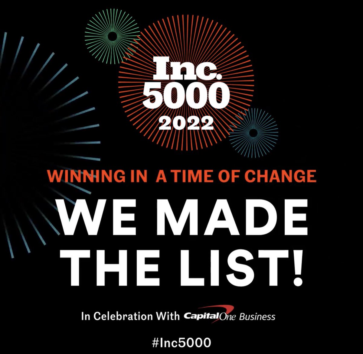 Valiant Pictures Included in the 2022 Inc. 5000 List, via Inc. Magazine