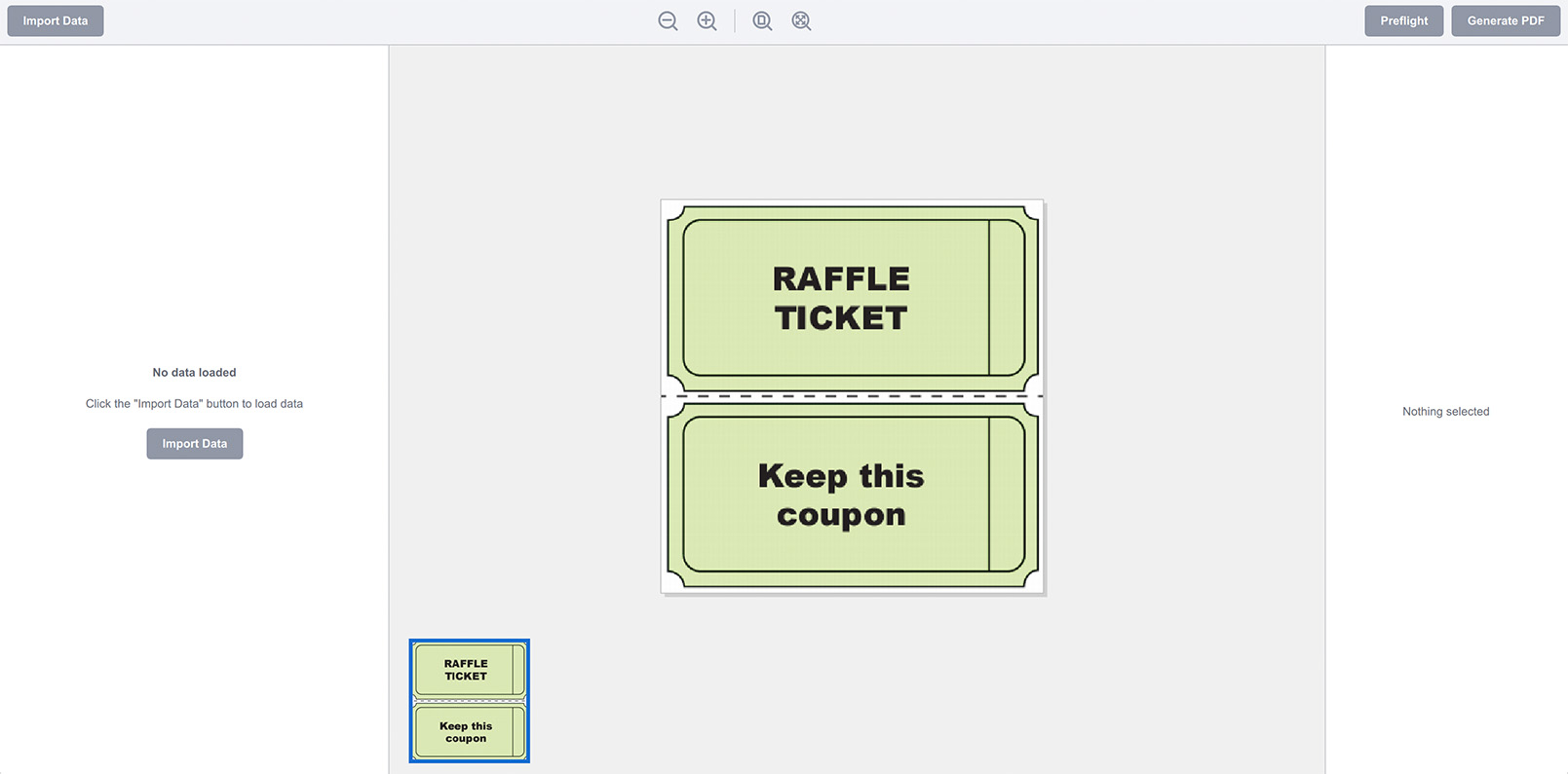 Making Raffle Tickets from PDF and Excel files