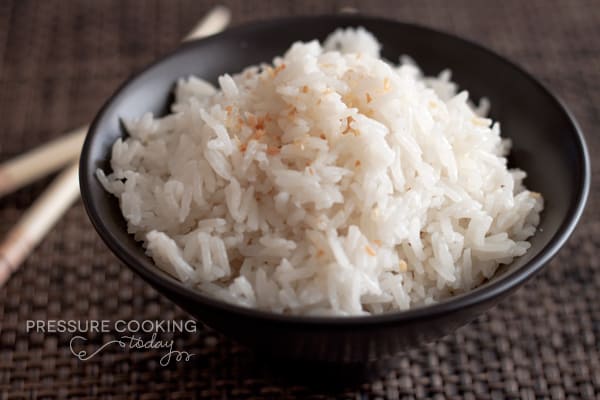 Quick Pressure Cooker (Instant Pot) Coconut Rice