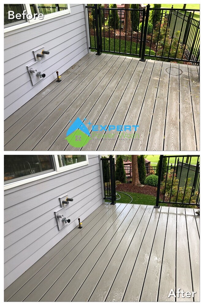 Trex Composite Type Deck Cleaning Wood Restoration Pressure Washing