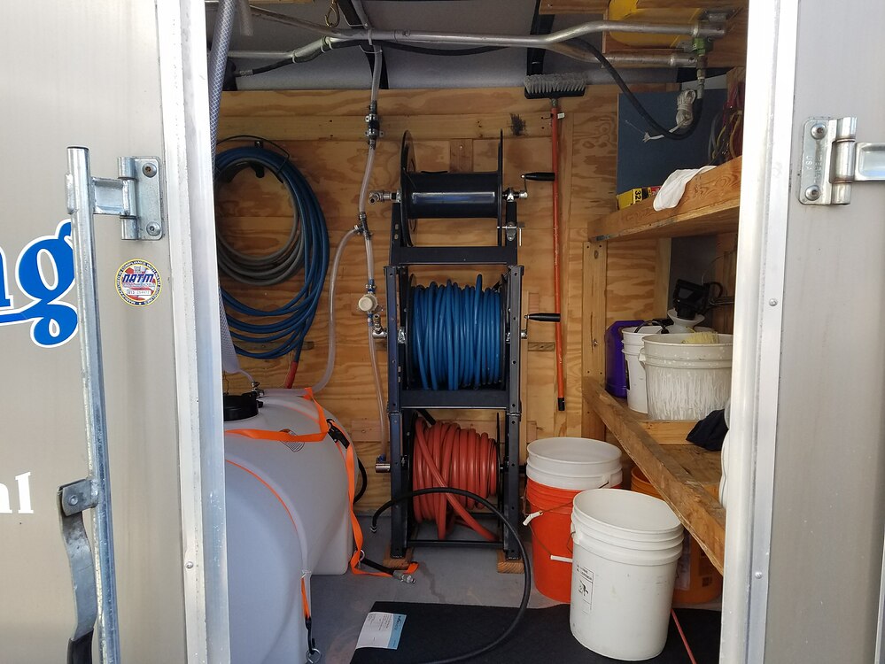 Hose reel mounting 3 by Clean_Blue Trailer Builds Pressure