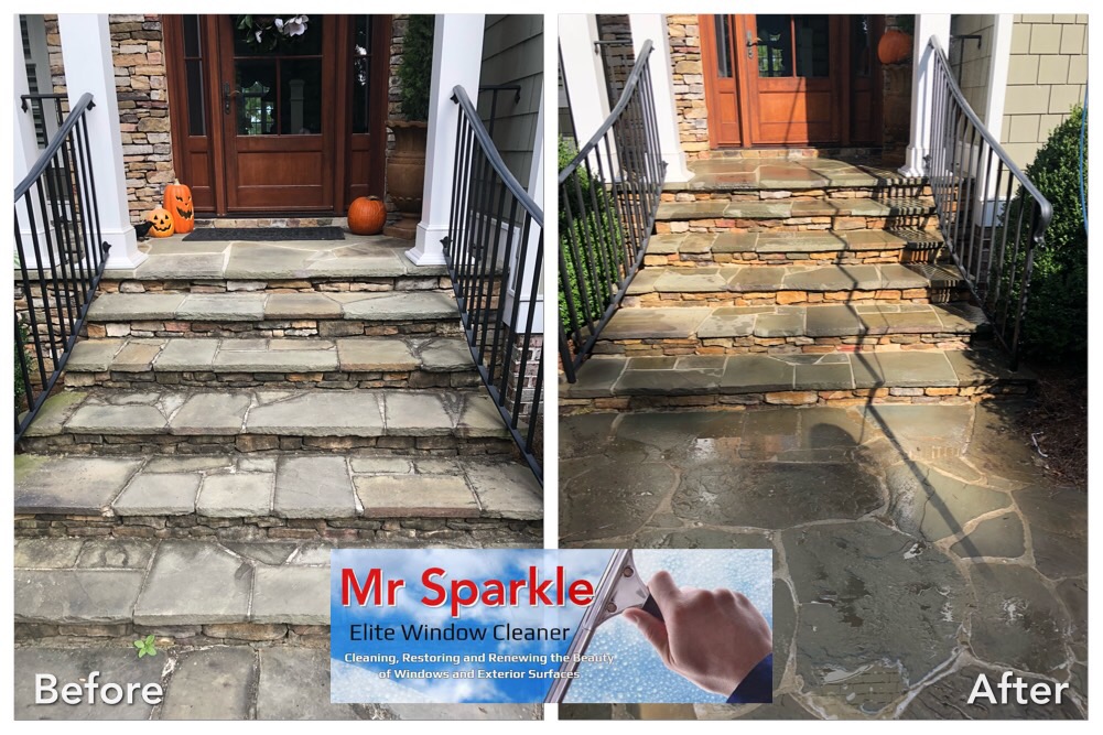 Remove black stains from brick? Stains/Surfaces Pressure Washing