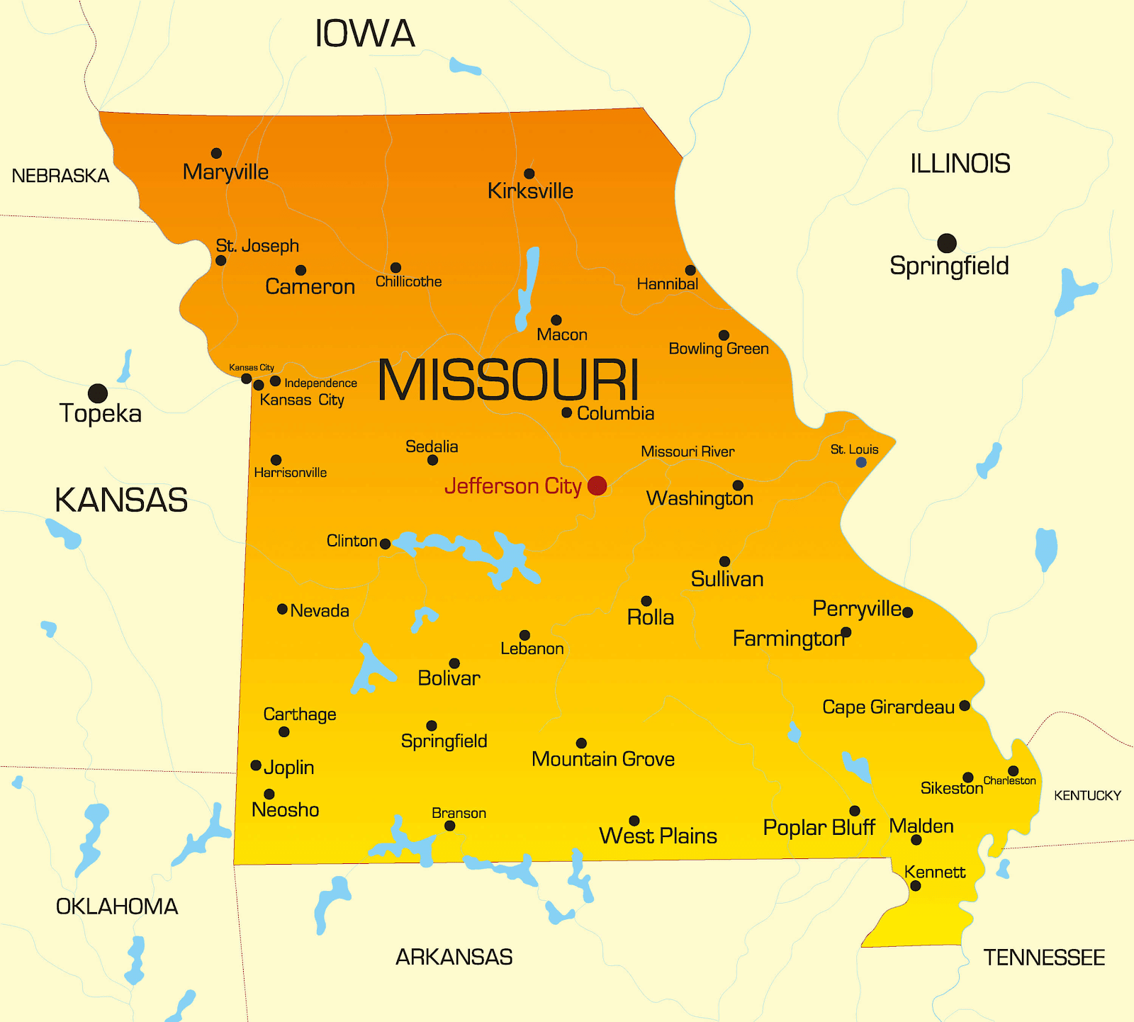Capital Of Missouri Map Missouri Invoice Factoring Invoice Factoring Bridge Financing