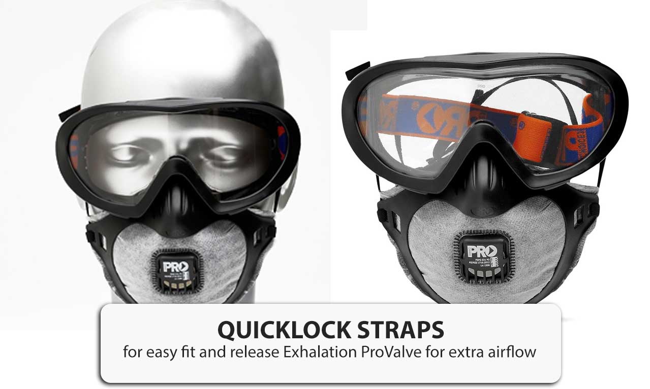 Pro Choice Goggle Respirator Mask Combo Safety FilterSpec Respiratory