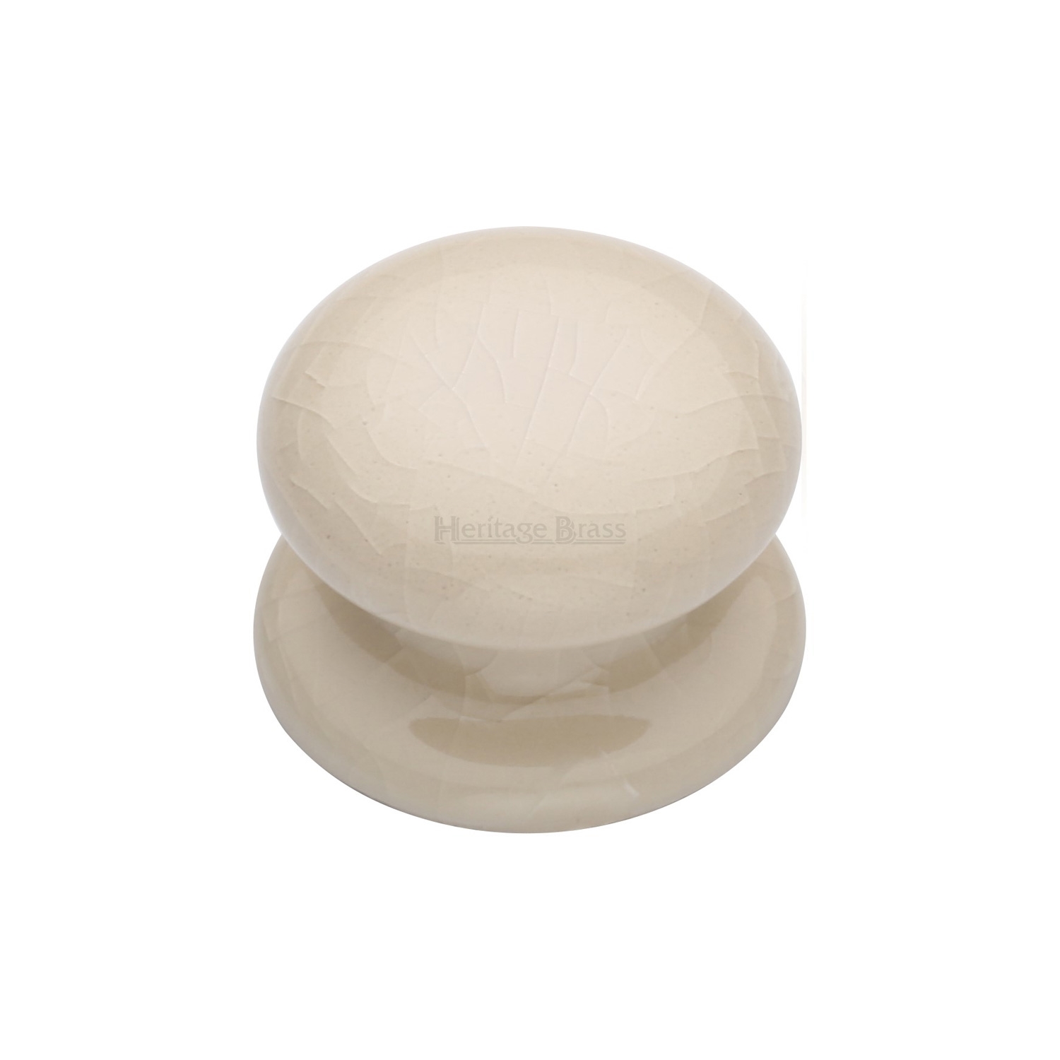 Knob Cream Crackle 32mm with Porcelain base Prestige Hardware