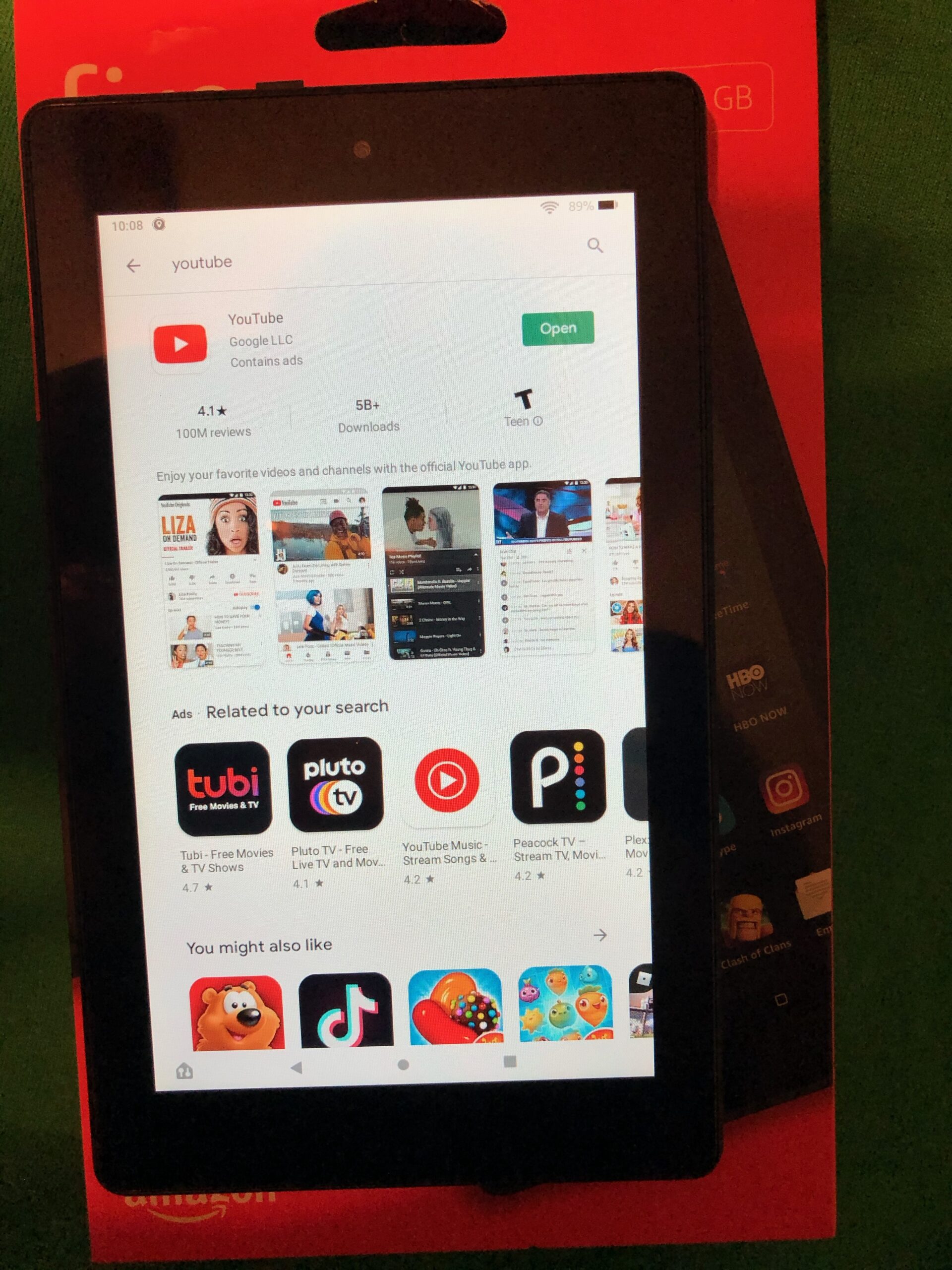 Jailbroken Amazon Fire Tablet 7" Google Play Store + YouTube + Kodi