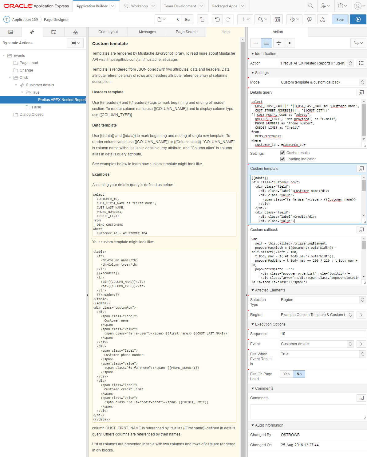 APEX Nested reports help view2 PRETIUS