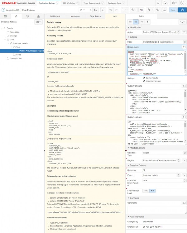 APEX Nested reports help view3 PRETIUS