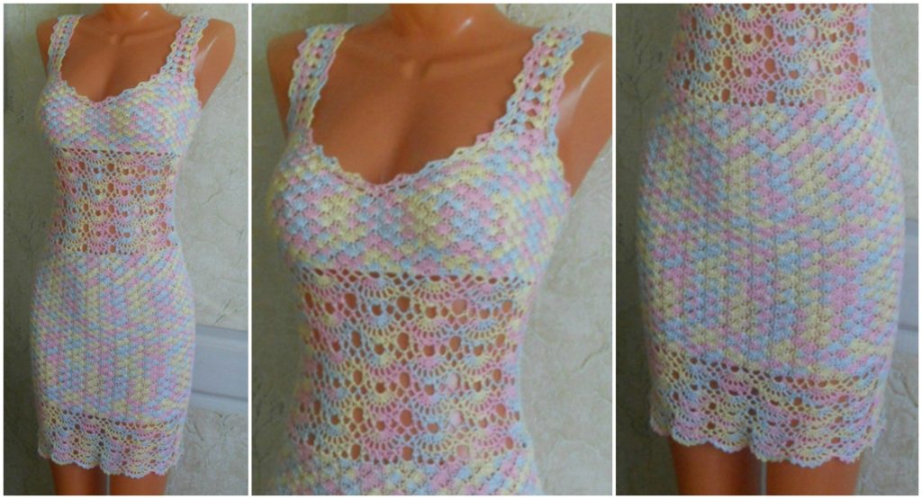 Crochet Colorful Dress Pretty Ideas
