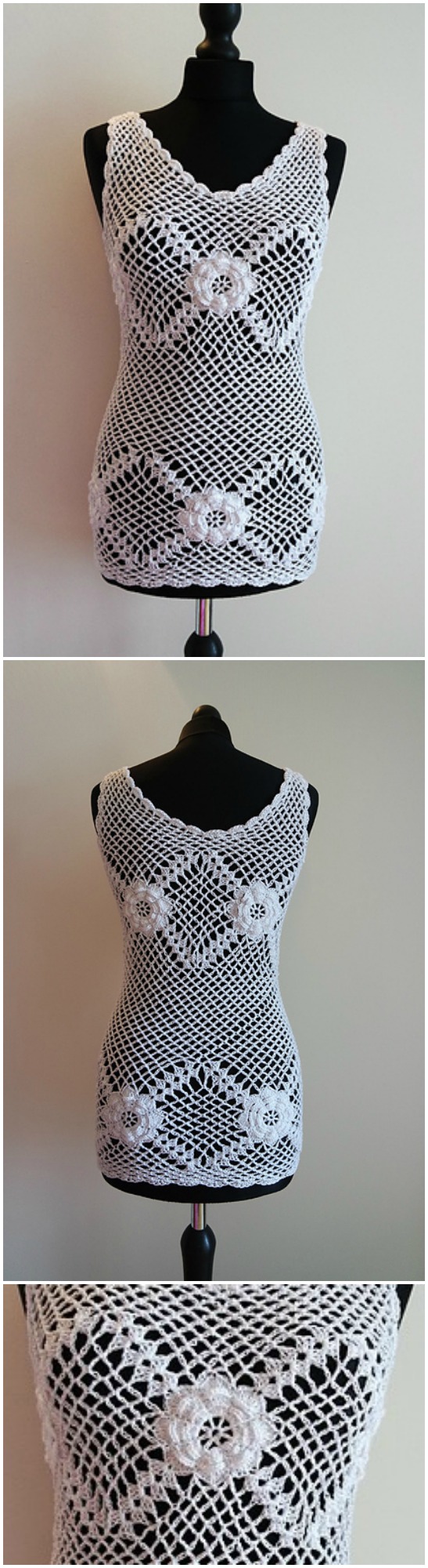 Crochet Top With Roses Pretty Ideas