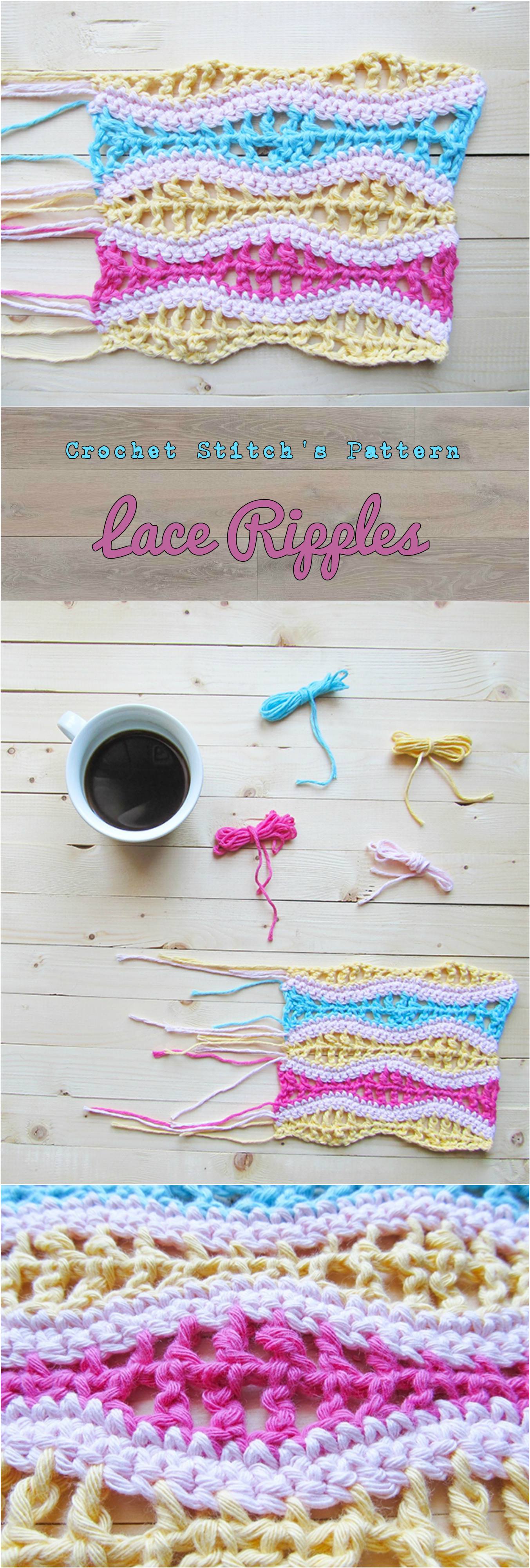 Crochet Stitch Lace Ripples Pretty Ideas