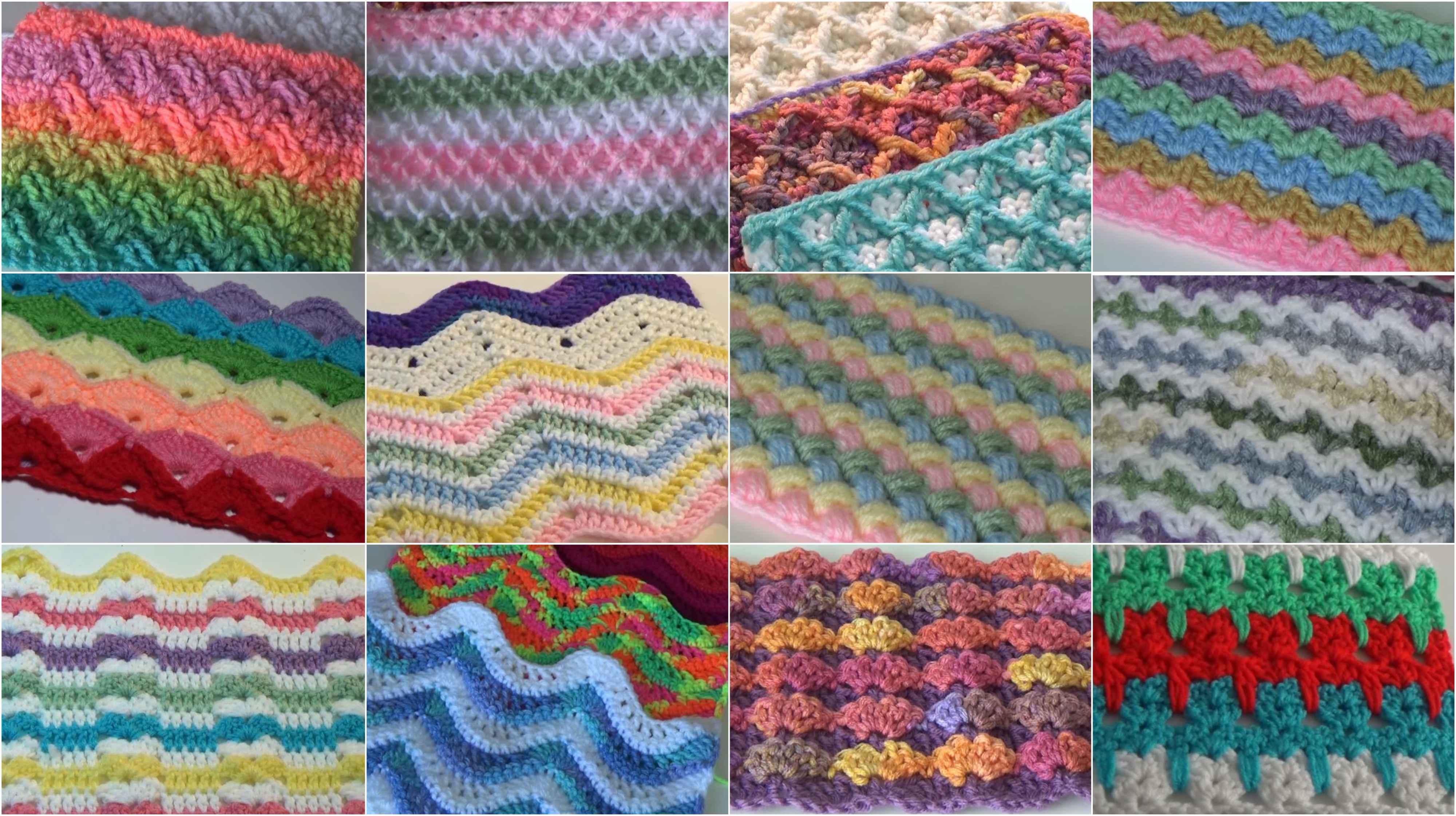 50+ Beautiful Crochet Stitches Free Video Tutorials