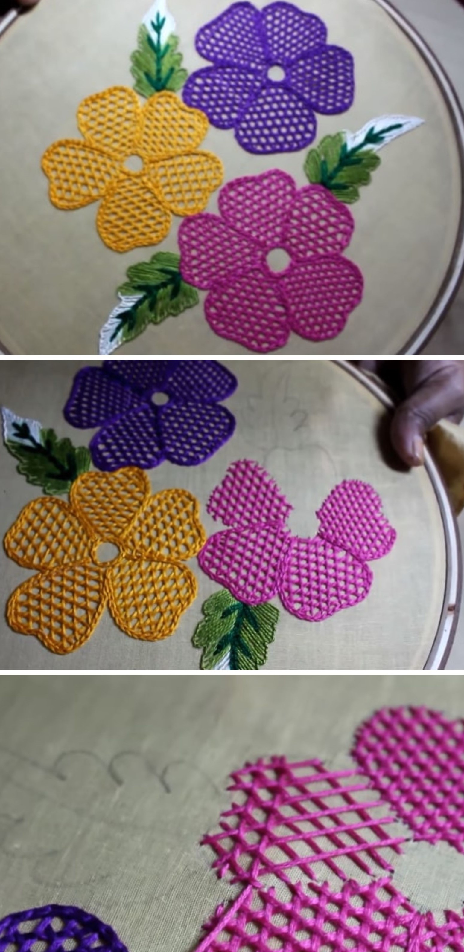 Hand Embroidery Flower Tutorial Pretty Ideas