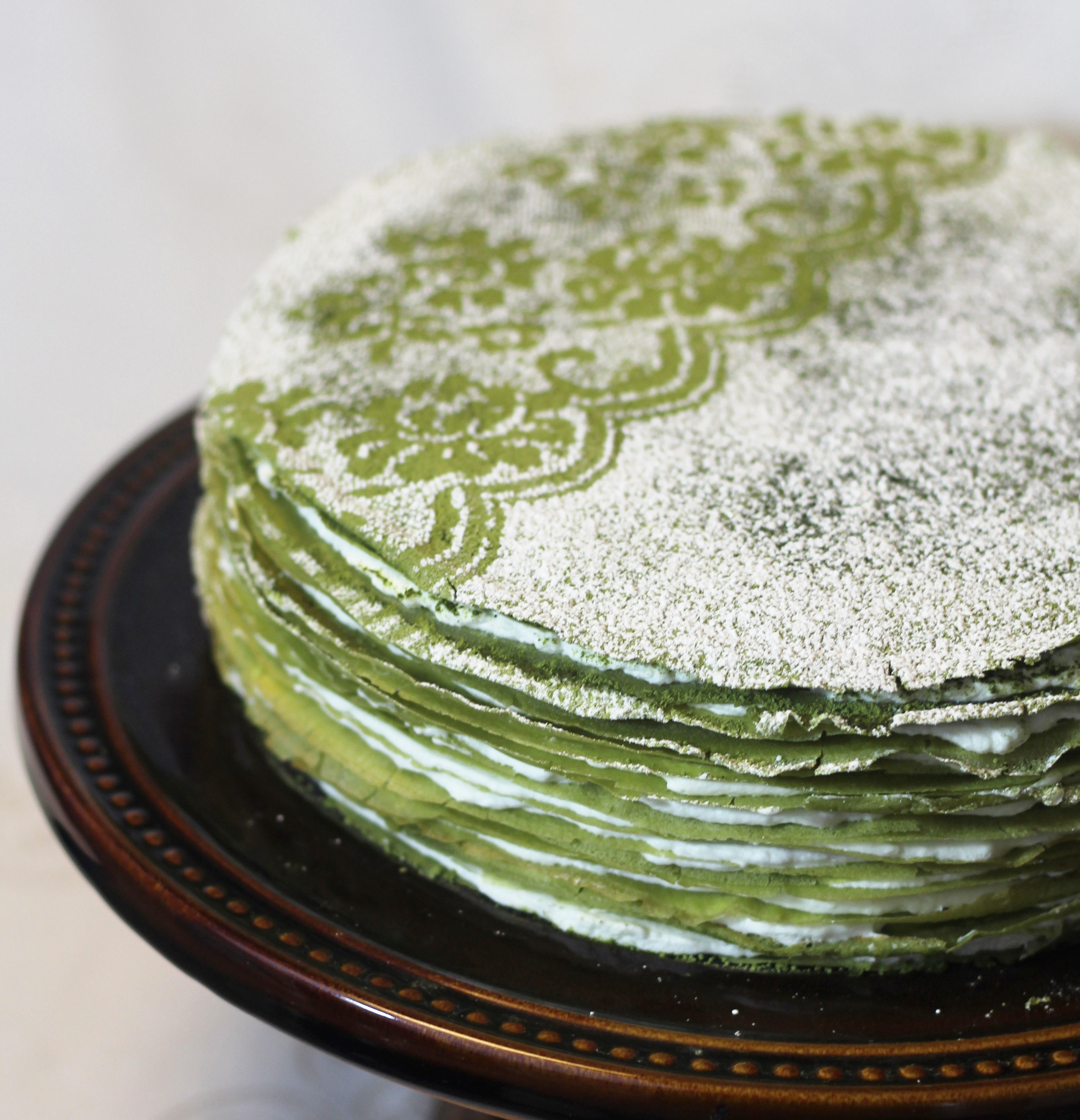 Recipe 21Layer Matcha Mille Crêpe. Pretty Cake Machine