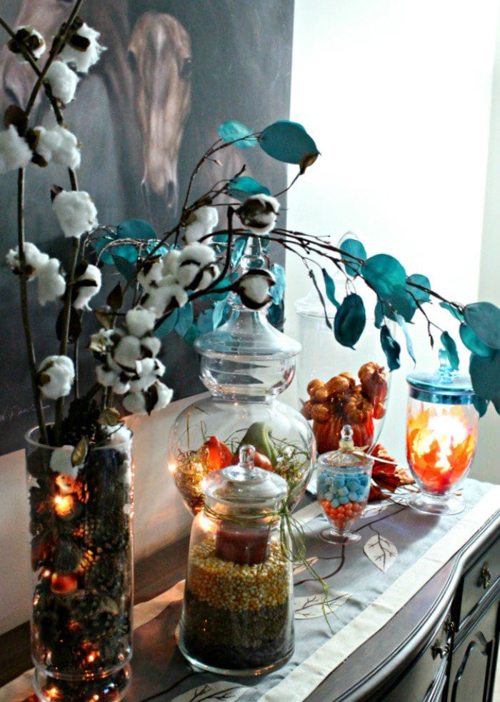 Huge Assortment of Apothecary Jar Ideas for Fall Decor