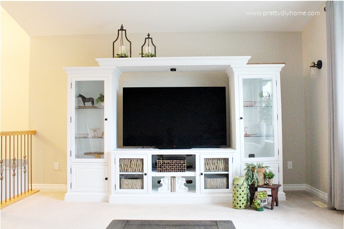 How to Repair, Paint and Organize an Entertainment Center Pretty DIY Home