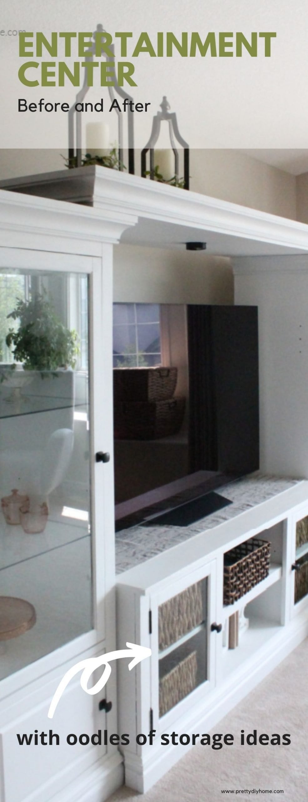 How to Repair, Paint and Organize an Entertainment Center Pretty DIY Home