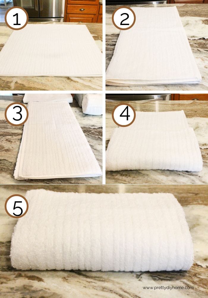 How to Fold Towels for the Linen Closet Pretty DIY Home