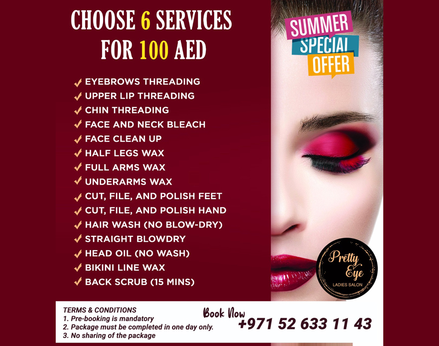 prettyeyes best ladies salon in dubai