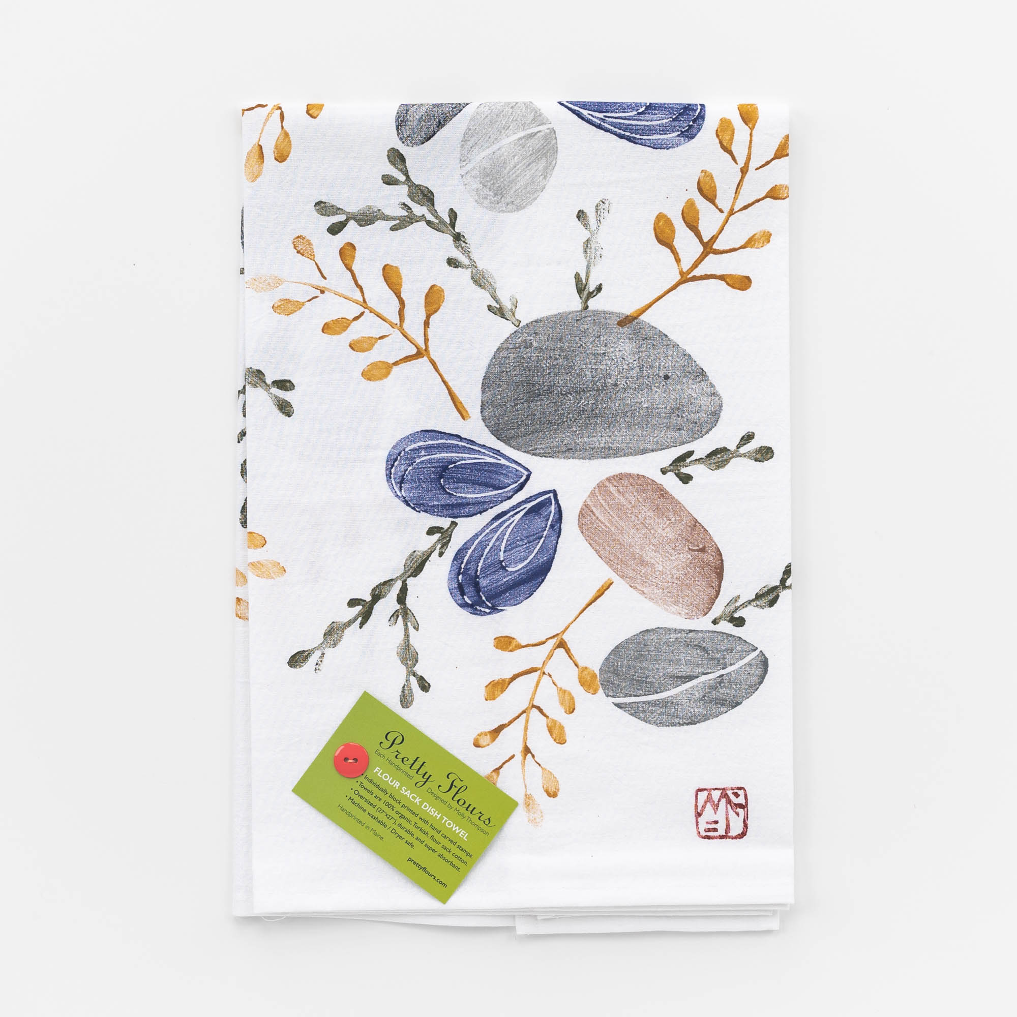 Flour Sack Towel MUSSEL COVE Pretty Flours