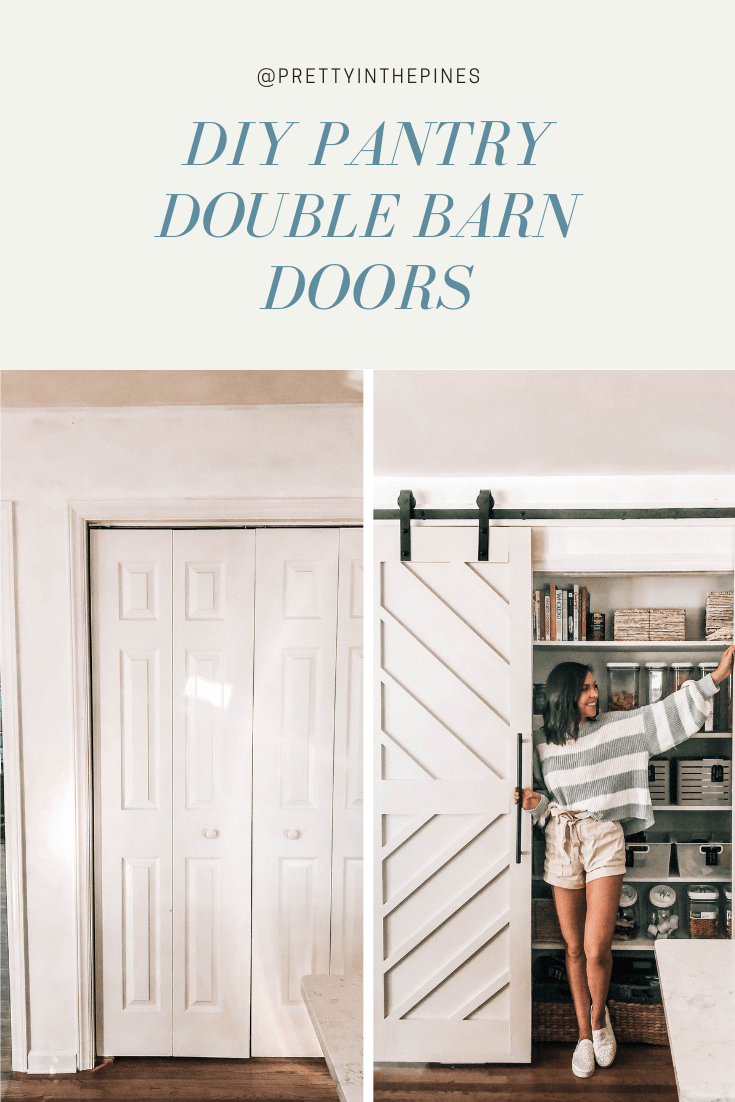DIY Pantry Double Barn Doors Pretty in the Pines, New York City Lifestyle Blog
