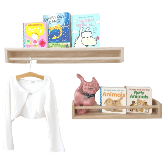 Nursery Bookshelf & Hanger Pretty in the Pines, New York City