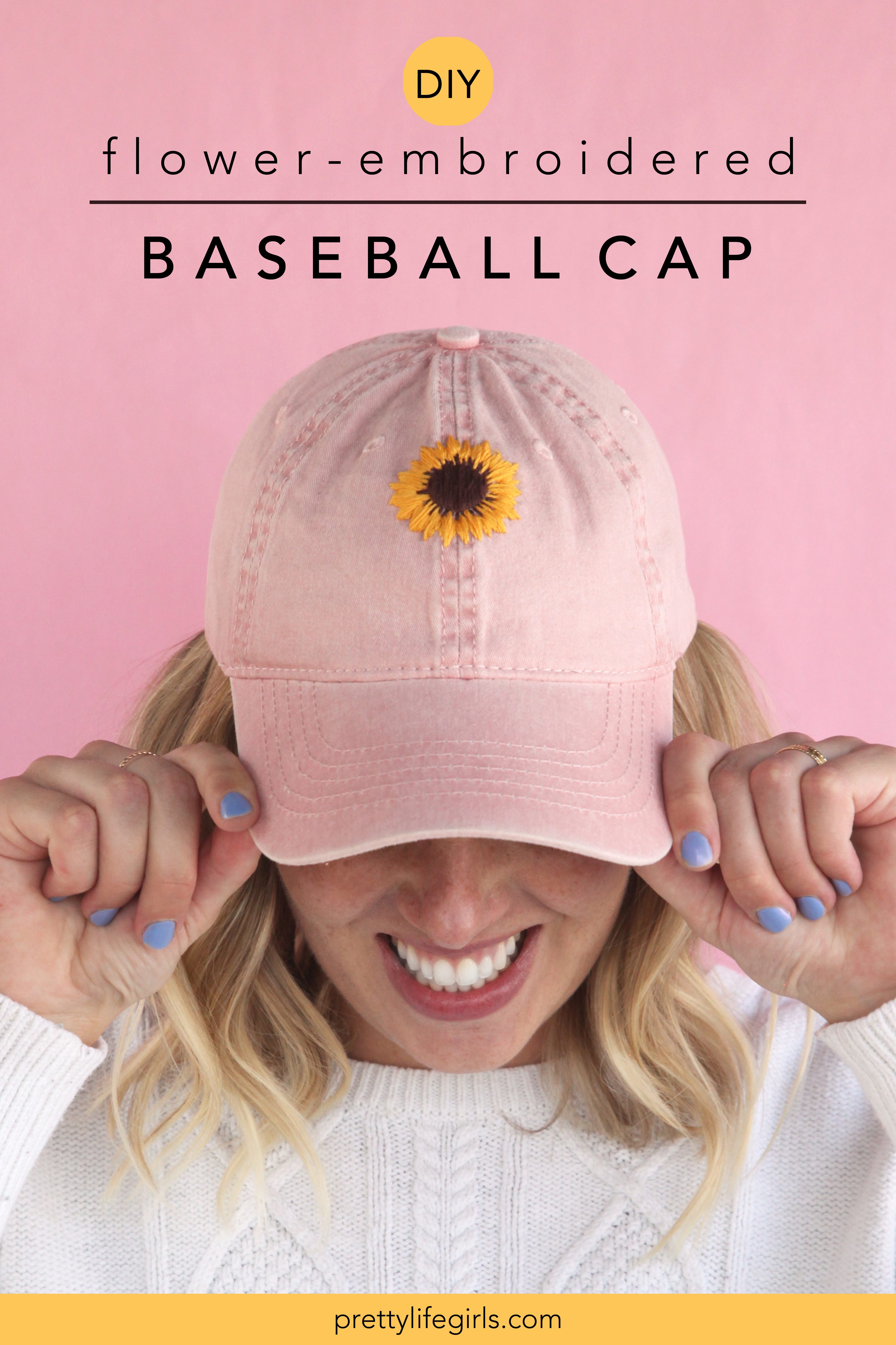 How to Embroider a Baseball Cap a Step by Step Tutorial The Pretty