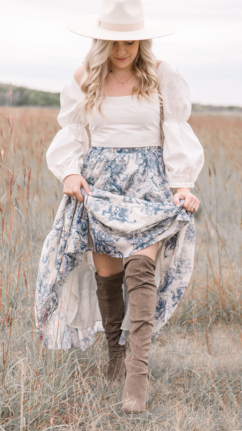 How to wear the prairie dress trend for fall 2019. Three tips for