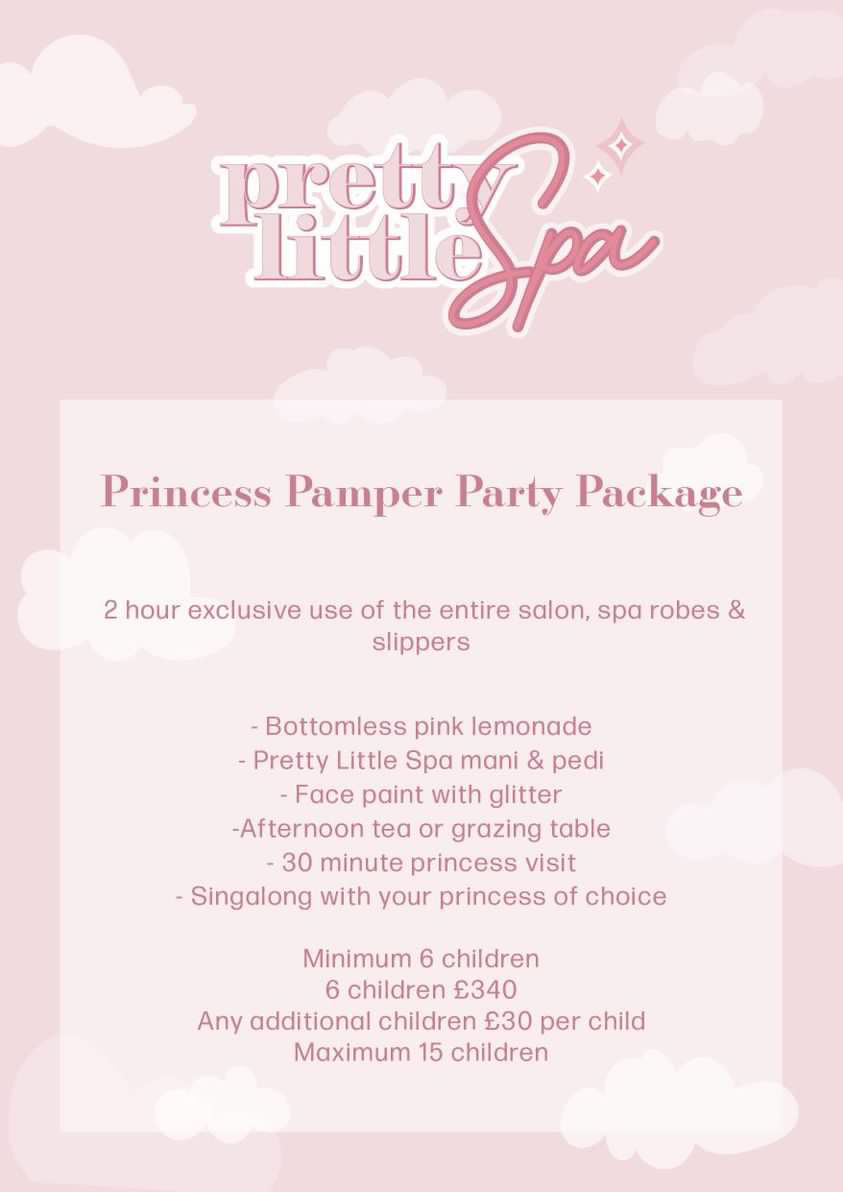 Princess Pamper Party Package Pretty Little Spa